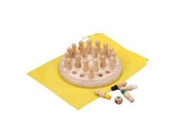 Mali jogo de Xadrez de Memória em Madeira para Crianças Brinquedo Educativo de Cor Cognitiva para Família