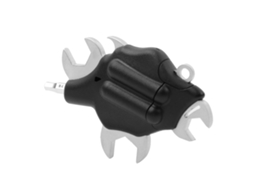 Ferramenta Multifuncional 6 Em 1 Chaveiro Com Chave De Porca Parafuso Brocas Hexagonais E Abre-garrafas Para Camping E Caminhada