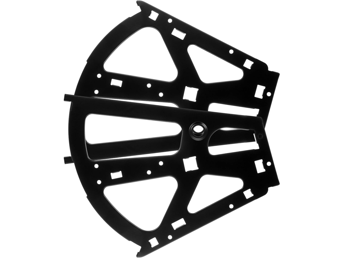 Conjunto De 2 Dobradiças Basculantes Para Sapateira Em Aço Laminado A Frio Preto, Com Fácil Instalação E Otimização De