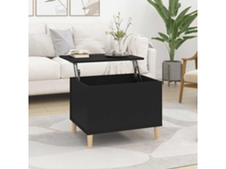Vidaxl Mesa De Centro 60x44,5x45 Cm Derivados De Madeira Preto