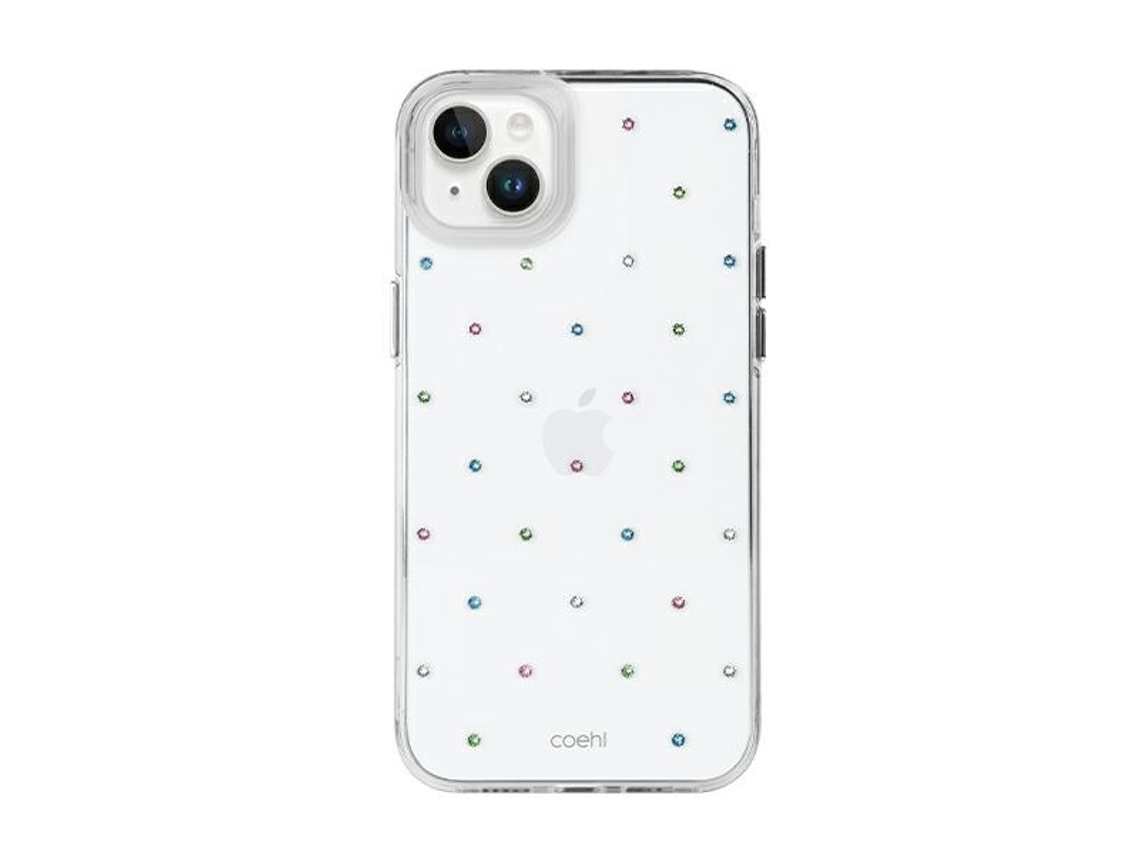 Capa Uniq Coehl Solitaire Para Iphone 13 14 15 Com Parte Traseira Transparente