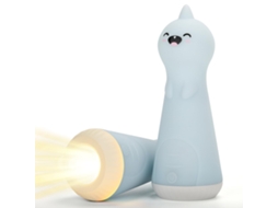 Luz Noturna 2em1, Recarregável, Regulável, para Crianças, Portátil, Azul HALINUIA