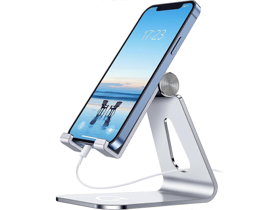 Suporte para Celular, Ajustável, de Mesa Todo em Alumínio AQUAFORGE