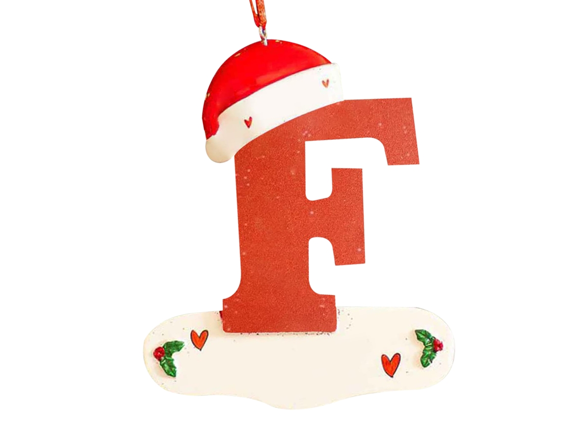 Decoração Natal Personalizada Com O Nome F Letter Da Laxiscreed Para Festas E Eventos Natalinos