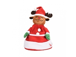 2026 muñeco de Pelúcia de Natal com Chapéu de Papai Noel Que Dança, Canta e Brilha
