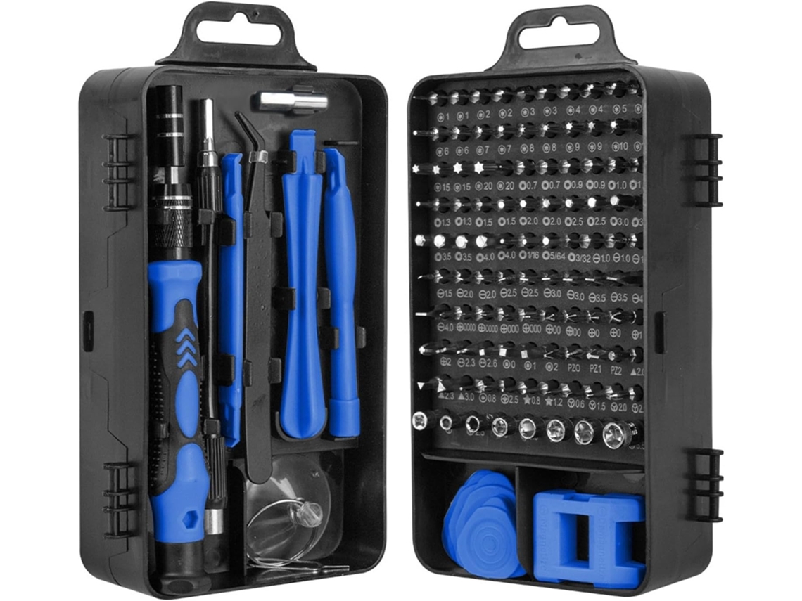 Conjunto De Chaves Fenda Precisão 115em 1, Kit De Ferramentas Magnéticas Multifuncionais Para Reparos Domésticos Laptops