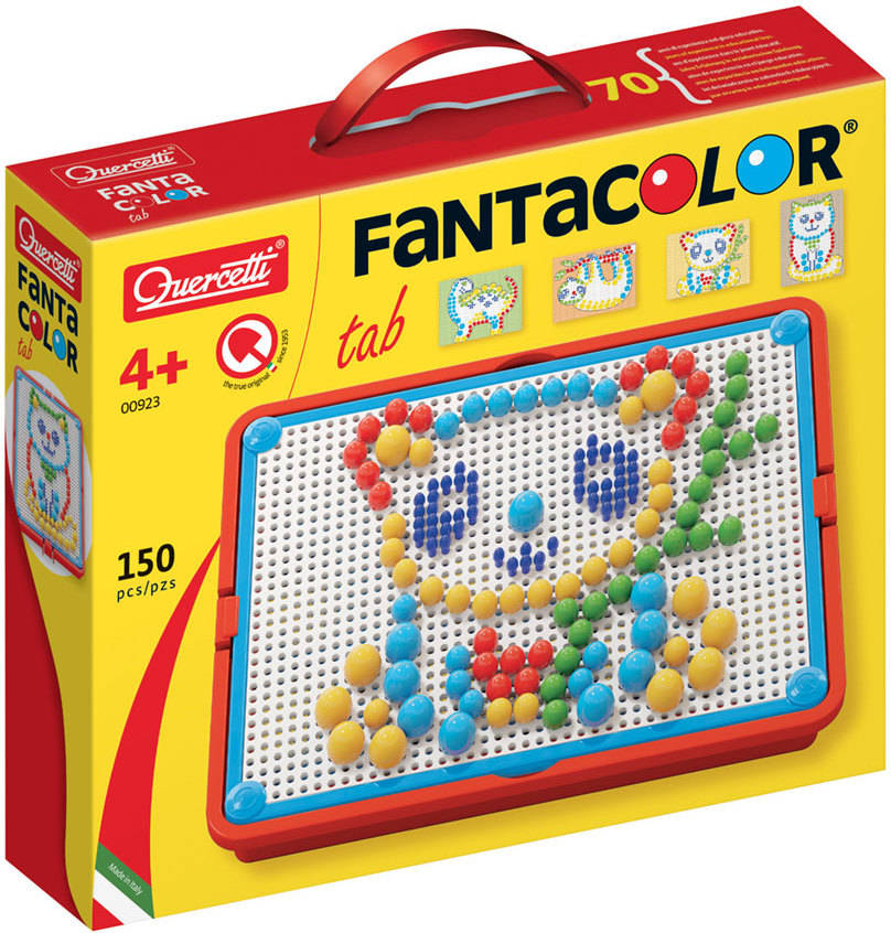 Jogo Educativo QUERCETTI Jogo Arte Visual Pixel 100 Pinos 4 Cores (Idade  Mínima: 3 Anos - 23 x 5,2 x 20 cm)