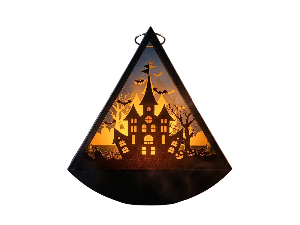 Laxiscreed Lanterna De Vela Halloween Com Abóbora Para Decoração De Festas E Eventos Temáticos