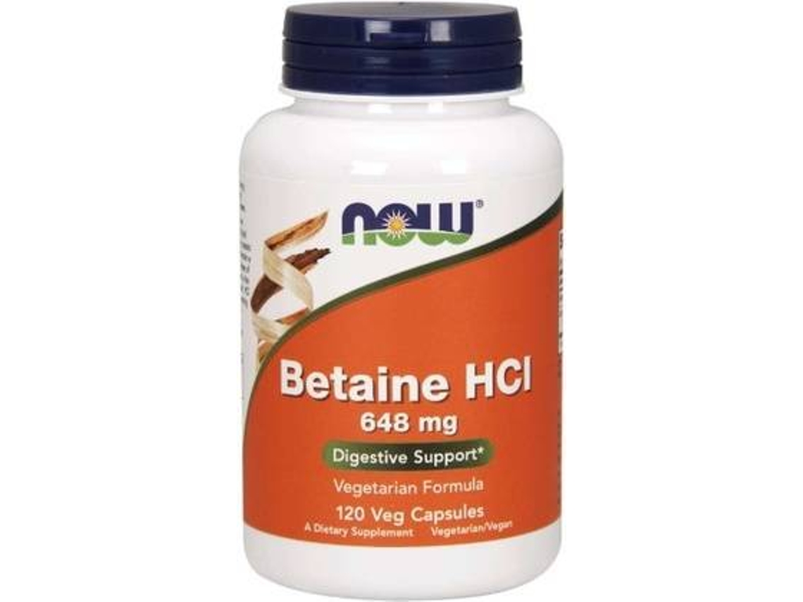Suplemento Alimentar NOW Betaína (120 cápsulas vegetais)
