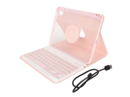 Capa Com Teclado E Suporte Para Caneta Para Tablet Ios Air4 Air5 10.9 Polegadas Rosa
