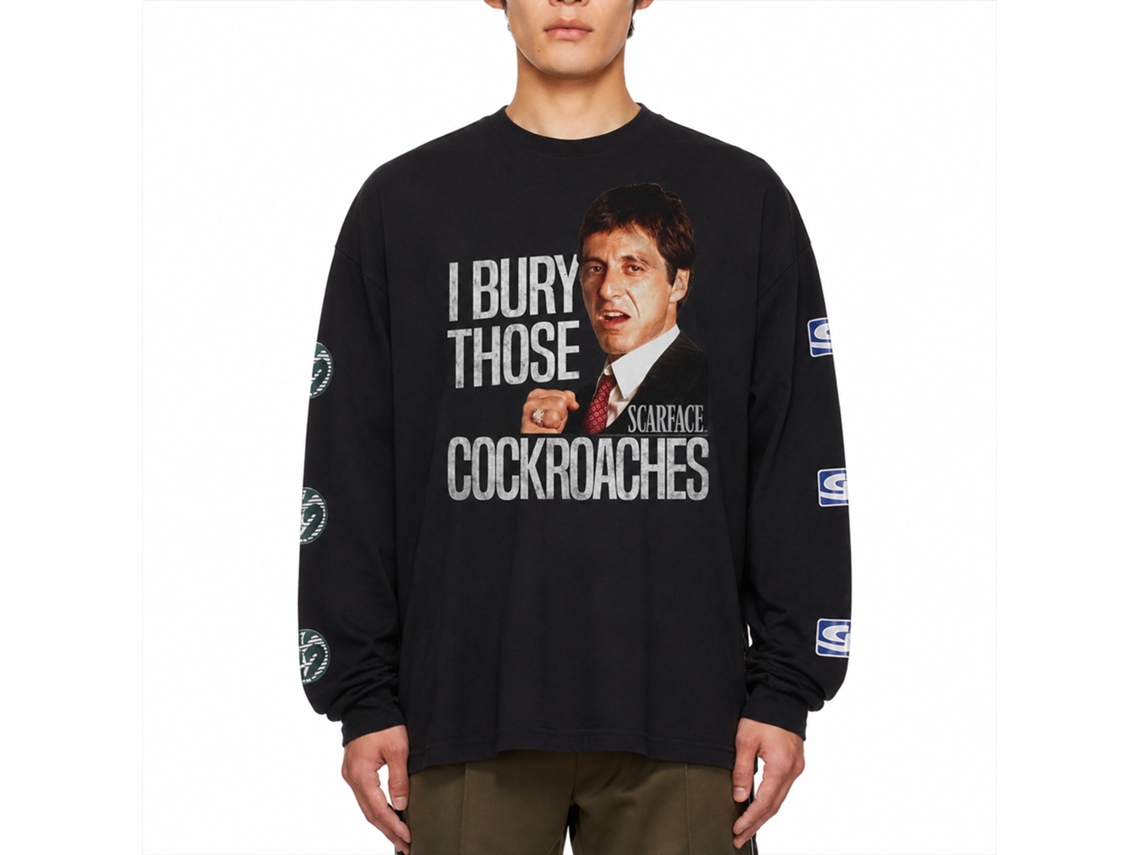 Rockinstone Scarface Movie I Bury Black Adult T-shirt Size:l