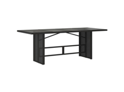 Garden Table, Garden Tables Vidaxl Preto Rattan / Vime (n/a)