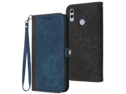 Capa De Couro Para Celular For Honor 10 Lite Com Fivela Lateral E Alça Dupla Dobrável.