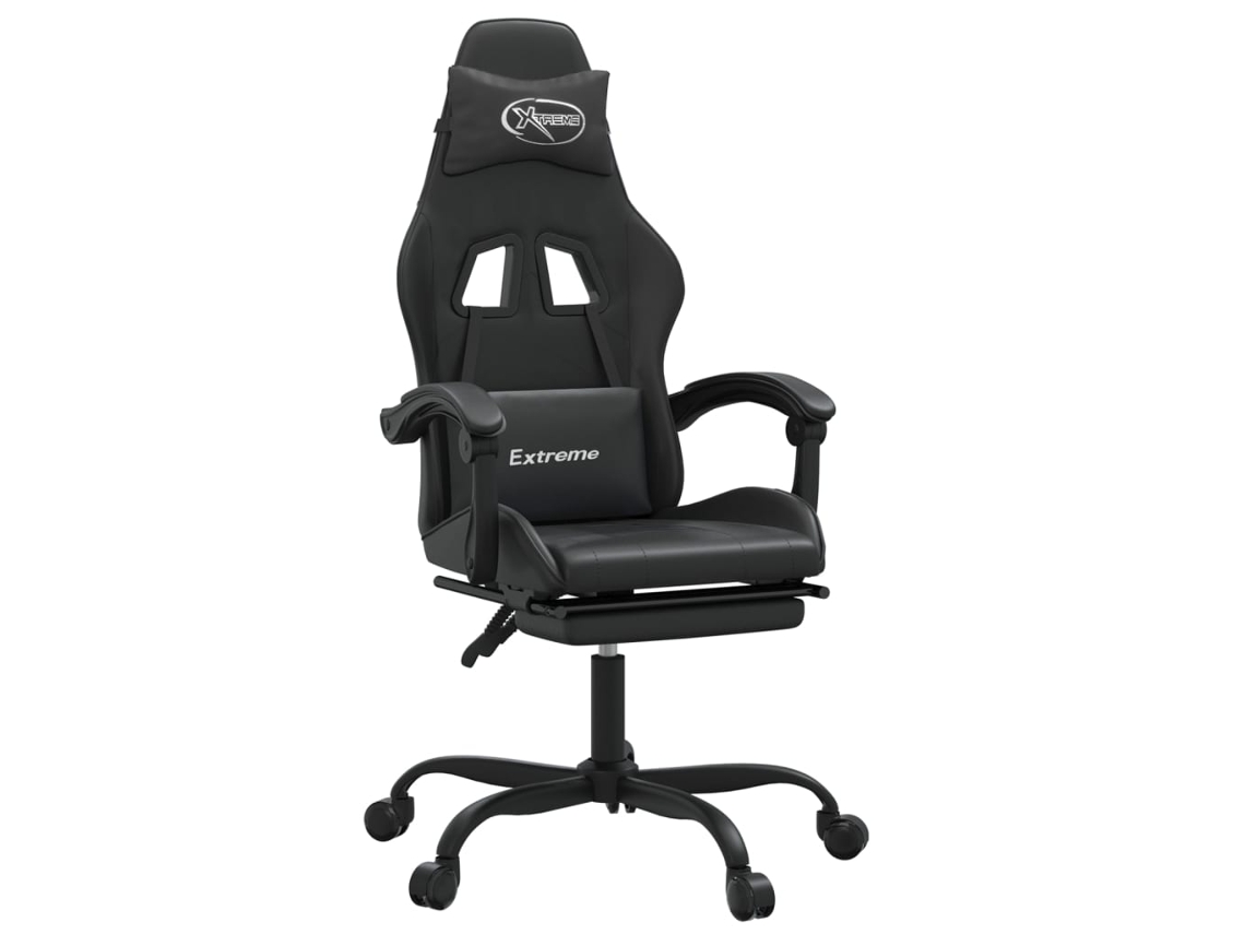 Gaming Chair, Gaming Chairs Vidaxl Preto Couro Artificial