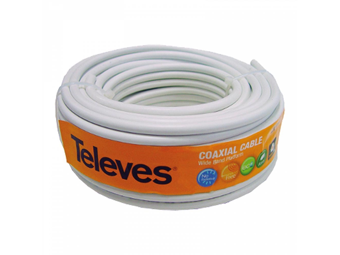 Televes 435501 Cabo Coaxial 20 M Branco
