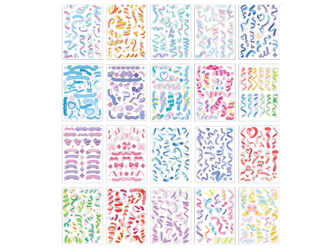 Adesivos pet à prova d'água com cores vibrantes | S/MARCA