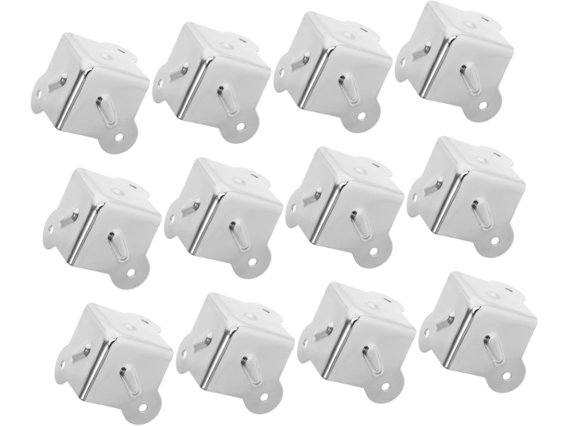 Protetores De Canto Metálicos Kisangel, Conjunto De 12 Peças, Design Envolvente, Três Pontas, Resistentes, Ideais Para