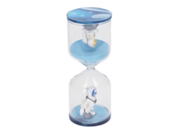 Relógio de areia decorativo educativo WalshLXq com formato de astronauta, temporizador de 30 minutos para mesa de escritório, casa e cozinha, azul.