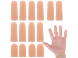 Escolha Sólida - Proteção Para Dedos 14 Unidades - Condoms De Dedo De Silicone - Proteção Para A Ponta Dos Dedos - Proteção Para O Polegar - Suporte P