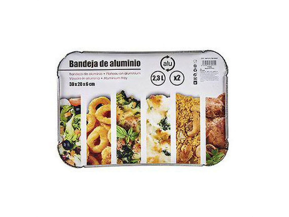 Jogo de Bandejas Alumínio (2 uds) (2,3 L)