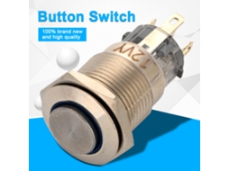 Laxiscreed Comutador De Botão À Prova De Água Com Luz Led E Self-lock Integrada