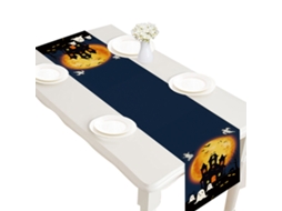 Caminho de Mesa de Halloween de 72 Polegadas Abóbora Assustadora RNEMITERY