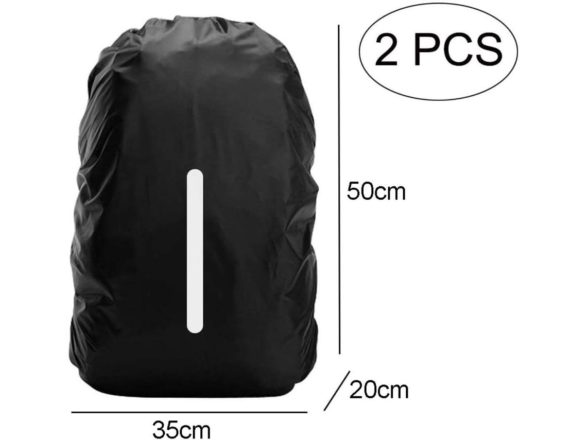2 Capas Para Mochila, Capa De Chuva Impermeável, Refletiva E Protetora Contra Poeira, Para Caminhadas, Camping, Viagens E Ciclismo, Tamanho P(30