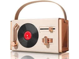 Alto Falante Bluetooth Retrô Pequeno E Portátil Adequado Para Decoração De Quartos E Escritórios Bege Yizhood