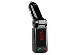 Transmissor Fm YIZHOOD Bc06 Mp3 Bluetooth Handsfree Lcd Display Dual Usb Carregador de Carro Preto