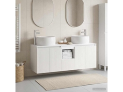 Vidaxl Conjunto De Armários Para Banheiro 3 Unid. Branco