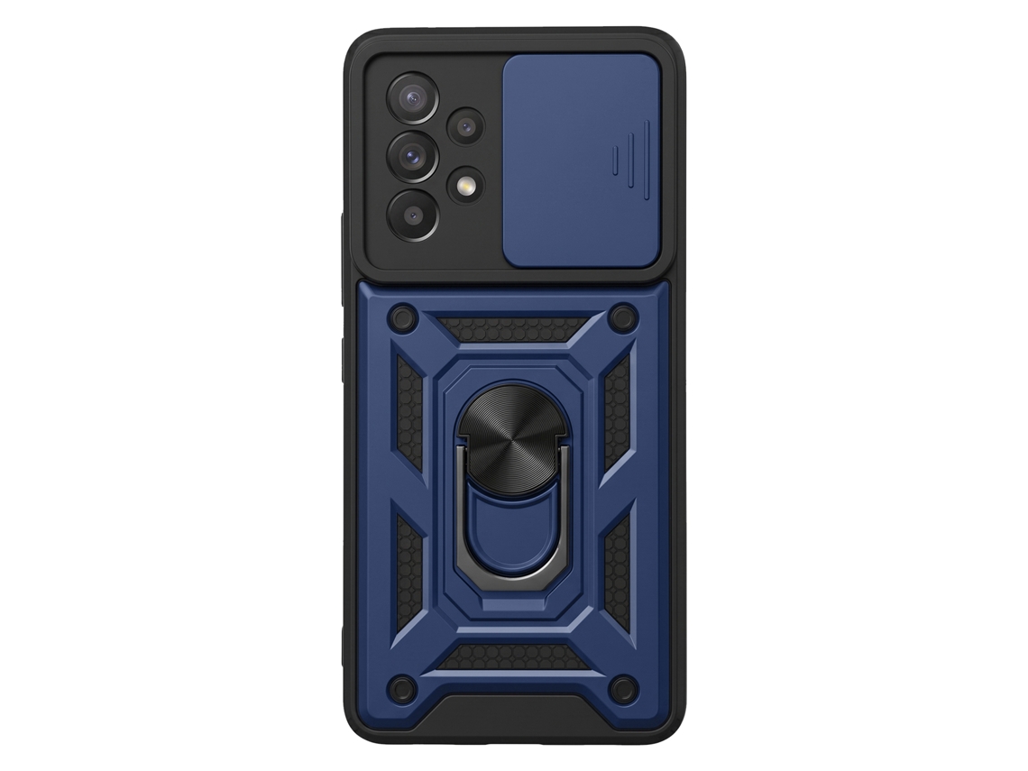 Capa Para Galaxy A53 5g Com Anel Magnético Rotativo E Proteção De Câmara Deslizante