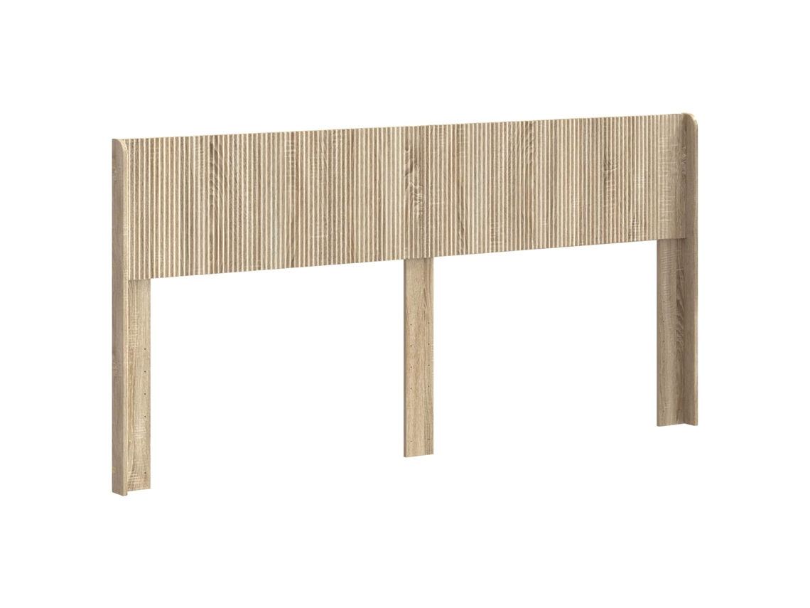 Conjunto 1 Cabeceira Vidaxl Castanho Derivados De Madeira (180 Cm)