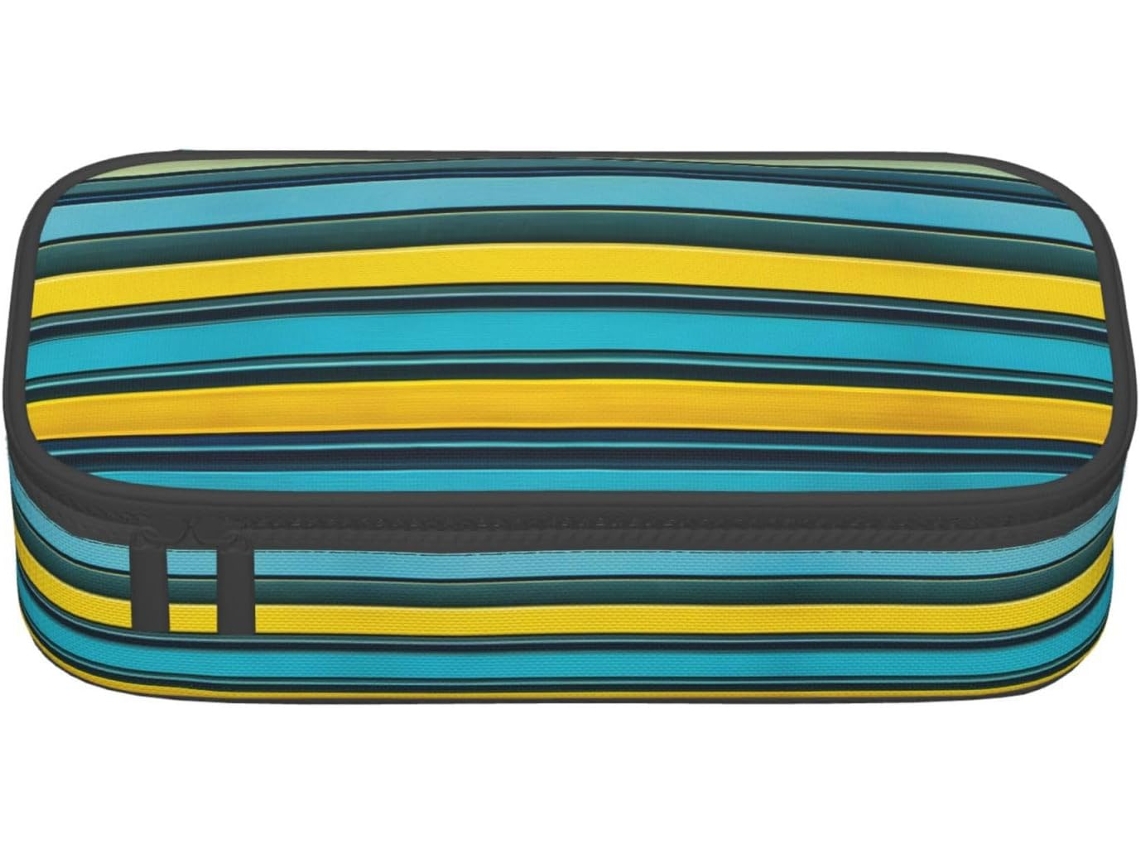 Estojo Organizador Multiuso com Estampa de Caveira Mexicana, Ideal para Escola, Papelaria, Maquiagem e Escritório.