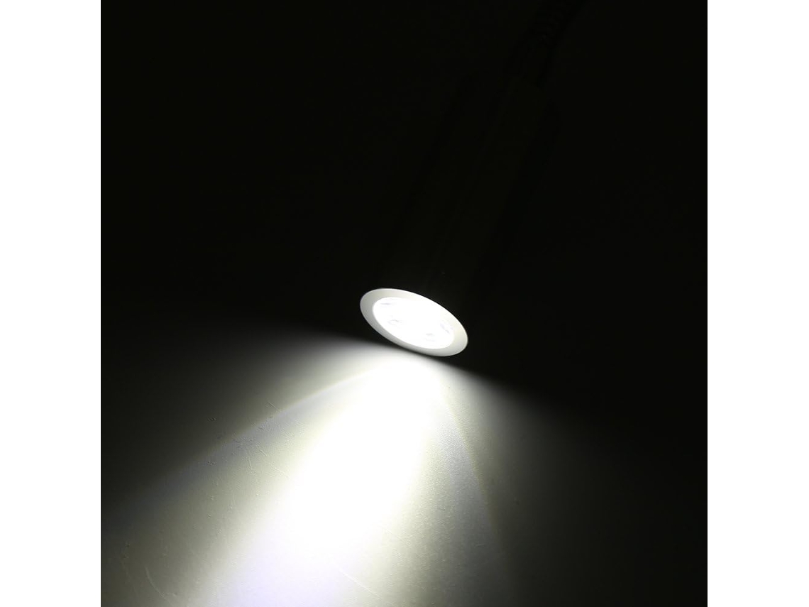 Luminária De Cabeceira Led Versátil Com Haste Flexível E Interruptor Fácil Usar Para Leitura Estudo Branco Frio 6500k