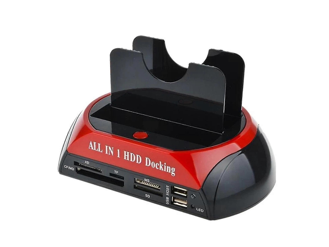 Estação De Encaixe Para Disco Rígido Com Compartimento Duplo Usb 3.0 Sata Ide Hdd Leitor Cartão 2,5 E 3,5 Polegadas Chaberlu