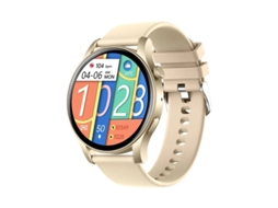 Smartwatch com pulseira de metal, operação por toque e botão, tela AMOLED à prova d'água, Bluetooth, 44 mm, bateria com duração de 7 a 14 dias, Bestvite