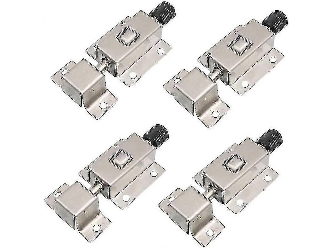 4 Travas Deslizantes Automáticas Com Mola, 2 Polegadas, Aço Inoxidável, Para Porta