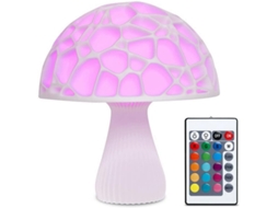 Luminária De Mesa Led Dimerizável Em Formato Cogumelo Da Ausuky Com Controle Remoto, Ideal Para Estudo, Mesa De