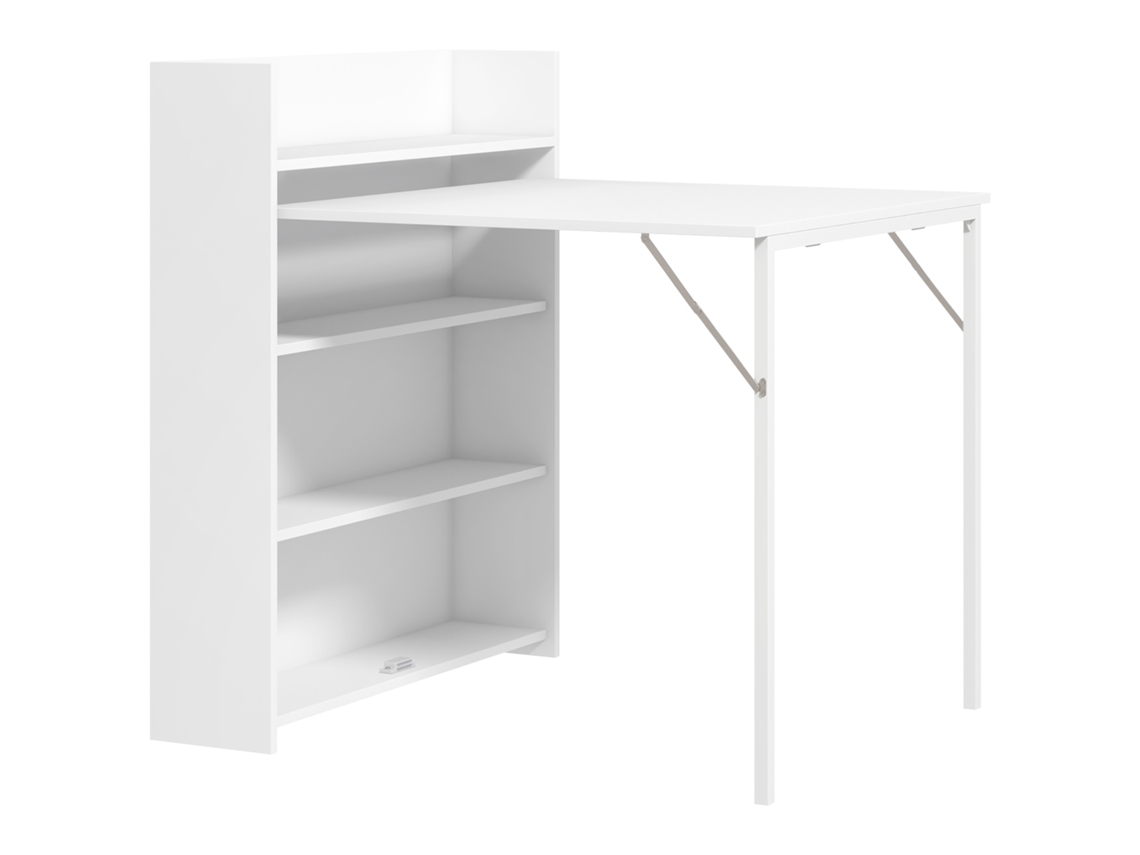 Mesa de Jantar Redonda 100 Cm Mdf Preto com Base Metálica e Design Moderno LAMAISON