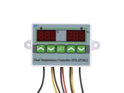 Controlador de Temperatura Digital Inteligente de Microcomputador com Display Duplo Zfx-St3012 220V / 1500W Termostato Elétrico Interruptor #1