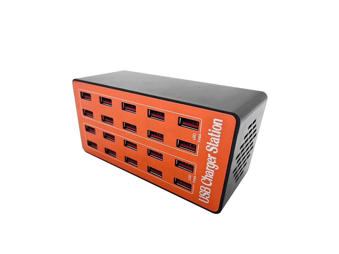 Carregador De Parede Usb De 100w Com 20 Portas, Estação De Carregamento Inteligente Com Plugue Plegável Para Dispositivos
