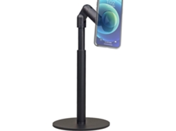 Suporte De Mesa Para Celular Com Rotação Magnética 360 Graus E Altura Ajustável