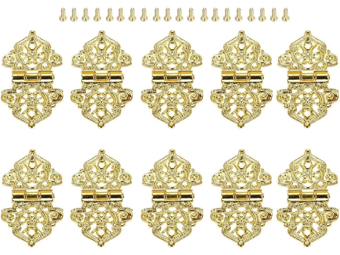 Dobradiça De Topo Para Armário, Dobradiças Para Porta Dobrável, 10 Peças, Dobradiça Decorativa Para Gaveta De Caixa