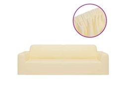 Couch Slipcover, Couch Slipcovers Vidaxl Creme Jersey (n/a)