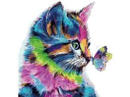 Kit De Pintura Por Números Diy Lienzo Para Niños Adultos Principiantes Com Pinceis E Pinturas Acrílicas