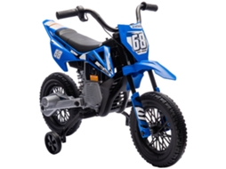 Motocicleta Elétrica Infantil 12V com Luzes LED, Música, USB, Branca S/MARCA