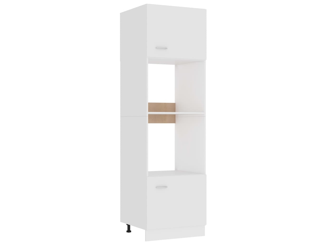 Vidaxl Armário Para Micro-ondas “lyon” 60x57x207 Cm Branco