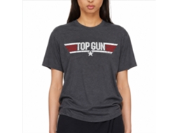 Rockinstone Top Gun Movie Logo Heather Navy Adult T-shirt Size:l