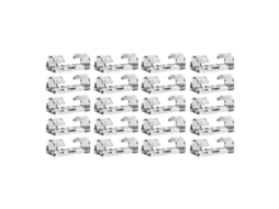 Conjunto de 20 Clips de Fios Autoadesivos para Organização | S/MARCA