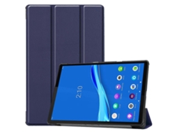 Capa De Couro Com Estampa Custer, Cor Lisa, Formato Horizontal E Suporte Triplo Para Lenovo M10 Plus Tb-x606f